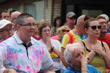 A vigil is held in Windsor after the deadly shooting at a gay nightclub in Orlando. (Photo by Ricardo Veneza)
