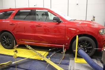 Brake testing being done at the FCA Automotive Research and Development Centre (Photo by Maureen Revait)