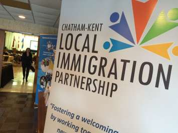 The Chatham-Kent Local Immigration Partnership holds a commUNITY Connections Forum at Club Lentinas on February 11, 2015. (Photo by Jason Viau)