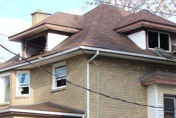 Damage from a fire at 234 Brock St. in Windsor, October 29, 2015.  (Photo by Adelle Loiselle)