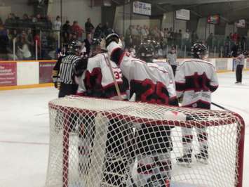 The Listowel Cyclones celebrate a 4-1 home win over Waterloo. 