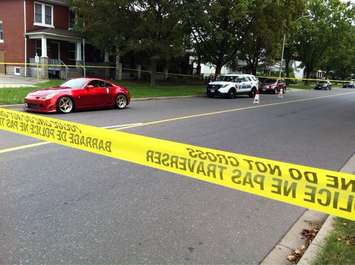 Windsor police investigate a report of shots fired in the Howard Ave. and Erie St. area on September 9, 2015. (Photo by Jason Viau)