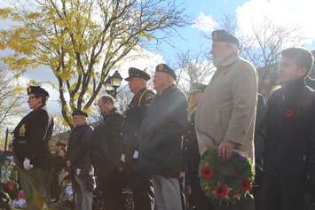 Remembrance Day ceremony at Chatham's Cenotaph, November 11, 2016 (Photo by Jake Kislinsky)