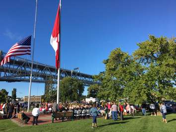 15th anniversary of 9/11 Sept 11, 2016 (photo courtesy of James Freed via Twitter)