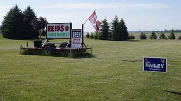 Outside the Reid family farm in Plympton-Wyoming. May 30, 2018. (Photo by Colin Gowdy, BlackburnNews)