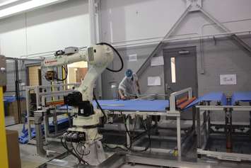 Harbour Technologies where they manufacture medical gowns and N-95 medical masks, October 28, 2021. (Photo by Maureen Revait) 
