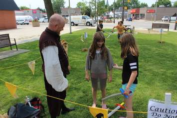 Life in the Middle Ages event at the Chatham-Kent Public Library Tilbury Branch on Tuesday, July 9, 2019. (Photo by Allanah Wills)