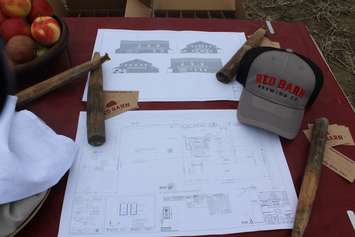 Groundbreaking ceremony at Red Barn Brewing Company in Blenheim on Tuesday, April 30, 2019.  (Photo by Allanah Wills)