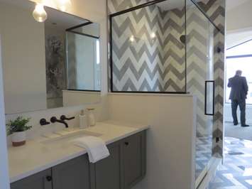An adjoining washroom inside the Dream Home at 2162 Ironwood Rd. (Photo by Miranda Chant, Blackburn News)