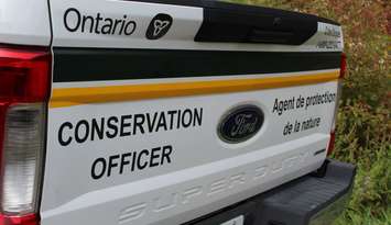 The back of a Conservation Officer Truck (Supplied by: Ministry of Natural Resources and Forestry)