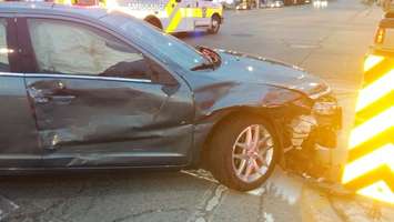 Police are investigating a multi-vehicle crash at Baseline Rd. E and Wellington Rd., May 12, 2016. (Photo courtesy of Cst Ken Steeves)
