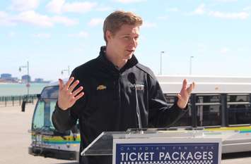 IndyCar driver Josef Newgarden, April 12, 2016. (Photo by Maureen Revait)