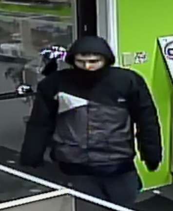 One of the suspects in a break in at the 420 Shop in London. Photo provided by London police.