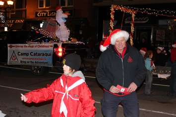 Local residents line the streets of Downtown Chatham during the Santa Clause Parade, November 20, 2015. (Photo by Ricardo Veneza)