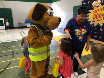 The Safety Dog Bus Tour  at  McNaughton Avenue Public School in Chatham on October 22, 2019 (Photo by Allanah Wills)
