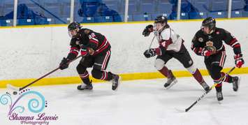 The Sarnia Legionnaires hosting the Chatham Maroons. 10 March 2022.  Shawna Lavoie Photography.