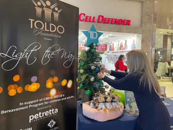 Canadian Mental Health Association-Windsor-Essex County Branch launches Light the Way campaign at Devonshire Mall, November 27, 2026. (Photo by Maureen Revait) 