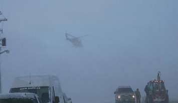 Rescue efforts in fierce blizzard December 2010 (Submitted photo)