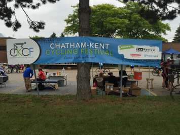 Local residents gather at the Children’s Treatment Centre of Chatham-Kent for the second annual Chatham-Kent Cycling Festival, June 20, 2015. (Photo by the Blackburn Radio Summer Patrol)