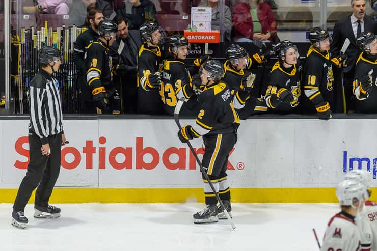 Guelph Storm at Sarnia Sting, February 18, 2026. Photo by Metcalfe Photography. 