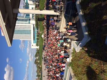 The Windsor Spitfires were greeted by hundreds of fans during the team's Mastercard Memorial Cup championship parade, May 31, 2017. (Photo courtesy of Colin Botten)