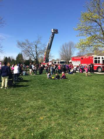 1st annual 'Chatham-Kent First Responders Easter Egg Hunt' at Kingston Park.  (Photo by Paul Pedro)