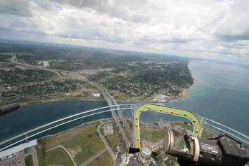 View of Blue Water Bridge from B-17 June 19, 2017 (Photo by Dave Dentinger)