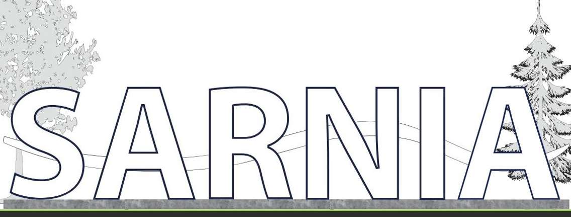 SARNIA waterfront sign. Photo courtesy of the City of Sarnia. 