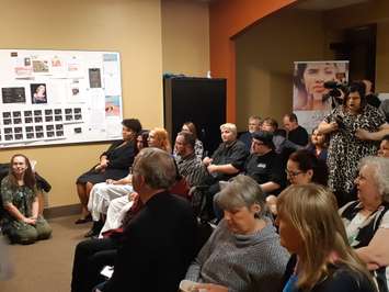 A standing-room-only crowd at the W.E. Trans Support Centre in Windsor, November 20, 2019. Photo by Mark Brown/Blackburn News.