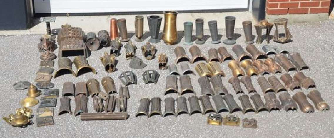 Chatham-Kent police are hoping to return these items to their rightful places after they were stolen from grave sites at Maple Leaf Cemetery in Chatham. (Photo courtesy of Chatham-Kent police)