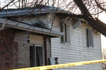 Damage after a house fire at 1501 Reading St. in Windsor, January 6, 2016.  (Photo by Adelle Loiselle)
