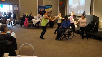 Students performed a choreographed dance Thursday. December 3, 2015 (BlackburnNews.com Photo by Briana Carnegie)