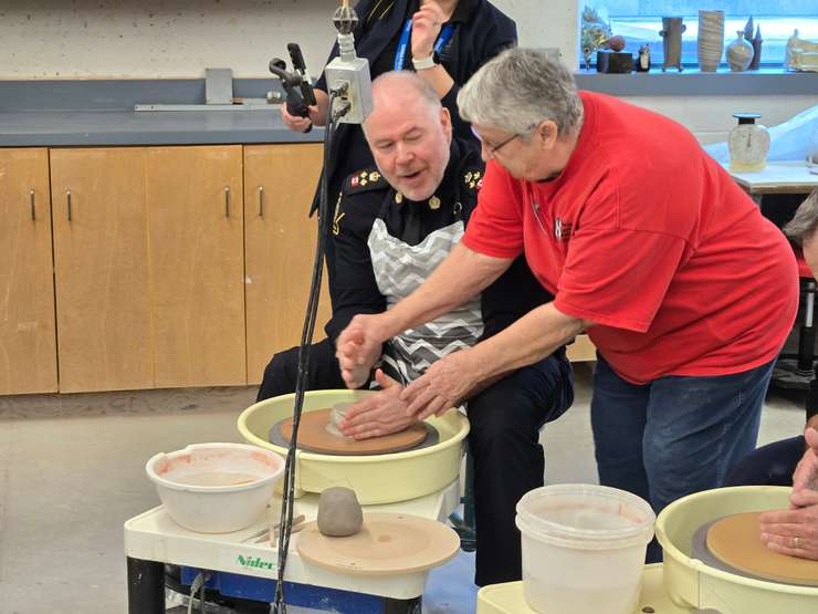 SPS Deputy Police Chief Ron Hansen, Celebrity Bowl-a-Thon 2025 at Lambton College - Mar 3/25 (Sarnia News Today photo by Josh Boyce)