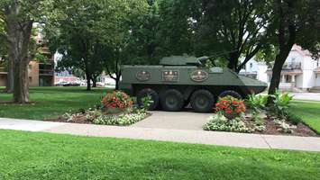The LAVIII in Sarnia's Veterans Park. August 3, 2018. (Photo from the City of Sarnia facebook page)