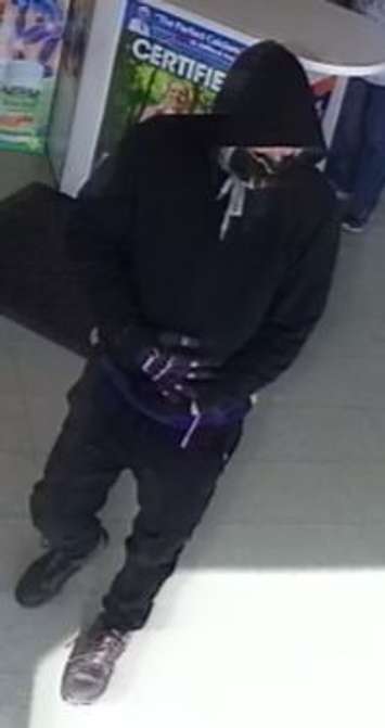 The second suspect in a pharmacy holdup in Windsor, February 11, 2020. Photo taken from surveillance camera via Windsor police.