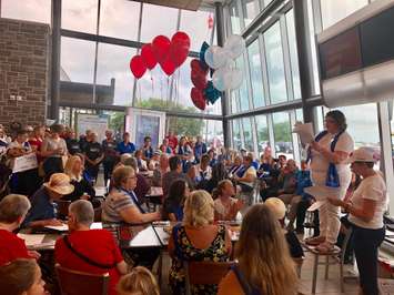 #ProjectONRoute presentation at the Tilbury ONRoute on Tuesday, July 30, 2019. (Photo by Allanah Wills)