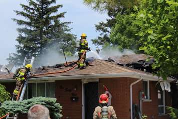 House fire on O'Neil Street in Chatham. June 12, 2019. (Photo by Allanah Wills).