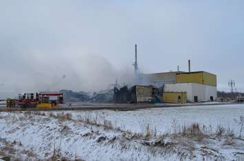 Fire guts Atwood Pet Food Supplies Ltd (blackburnnews.com photo)