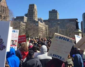 Queens Park Rally, April 14, 2016. Photo submitted by Cathy Pastorius.