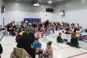 Grandparents Day at Christ The King Catholic School. May 1, 2017. (Photo by Natalia Vega)