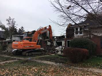 Damage from a row house fire in Walkerville Nov 10 is now estimated at up to $1.8 million. Nov 12, 2018. (Photo by Paul Pedro)