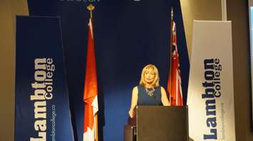 Lambton College President Judith Morris says it's been a long journey leading up to this day. June 24, 2015 (BlackburnNews.com Photo by Briana Carnegie)