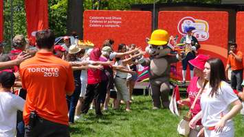 Pan Am Torch Relay festivities in Tecumseh Park (Photo by Jake Kislinsky)