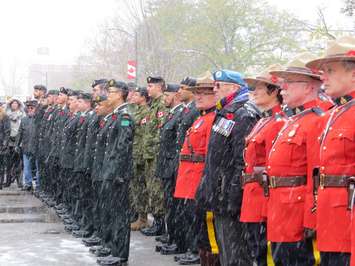 Remembrance Day ceremony  in Victoria Park, November 11, 2019. (Photo by Miranda Chant, Blackburn News)