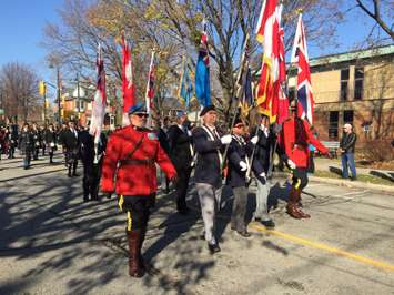 Sarnia Remembrance Day Parade on Wellington St. November 11, 2015 (BlackburnNews.com Photo by Briana Carnegie)