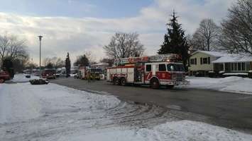 Wiltshire Dr fire. February 8, 2018. (Photo by Colin Gowdy, Blackburn News)