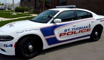 A St. Thomas Police Service cruiser.  (Photo by STPS)