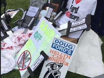 Health Care Rally at Queen's Park  Oct, 2018. Photo courtesy of Shirley Roebuck.