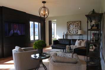 The living room in the Dream Lottery Home at 2337 Humberside Common in London, October 5, 2016. (Photo by Miranda Chant, Blackburn News)