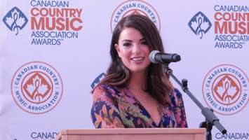 Jess Moskaluke named female artist of the year at the CCMA Awards in London, September 11, 2016. (Photo by Miranda Chant, Blackburn News)